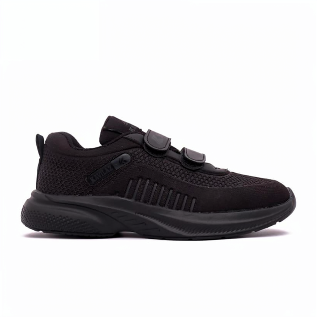 KAVILAZ True Style Yourself Sepatu Sekolah Anak Laki Laki Perempuan Hitam Polos Size 28-40