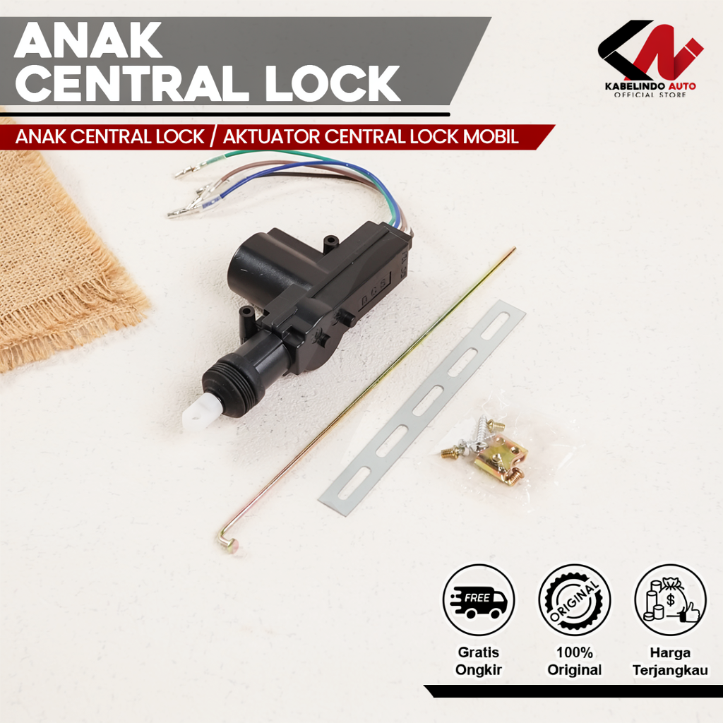 Anak Central Lock 5 Kabel Central Lock Pintu Mobil Universal