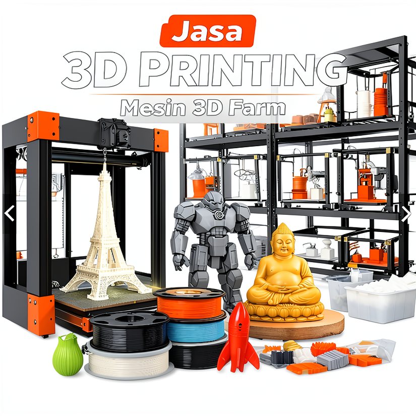Jasa 3D Print || Review Kami Bukti Hasil |18 Printer | Max 3 Hari  |  Kepuasan Anda Prioritas | QC K