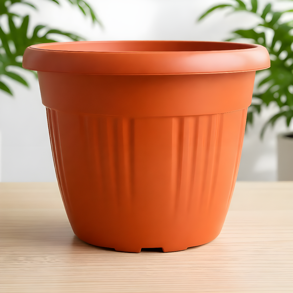 Pot Bunga Tanaman Plastik Grace 35 Kuping | Pot Tanaman Hias GRACE 35 KUPING MERAH BATA