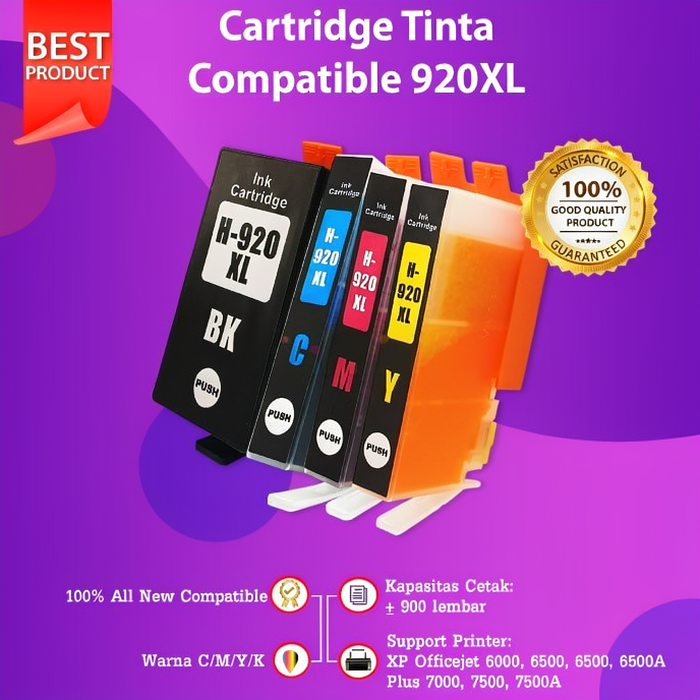 FixPrint Tinta Cartridge 920 920XL Officejet 6000 6500 6500A 7000 7500 7500A
