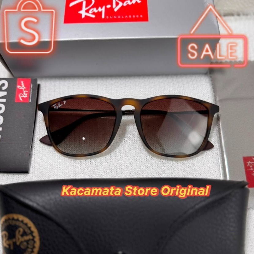 Ray-Ban Chris RB4187 Sunglasses 54mm Tortoise Doff