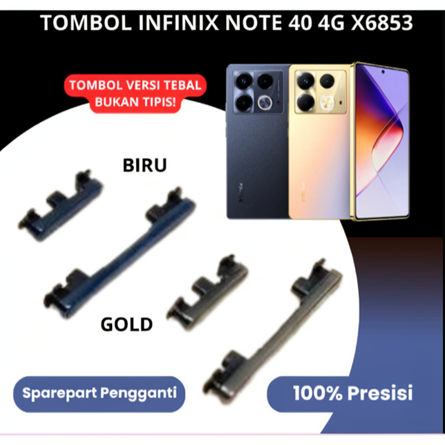 [LW] Tombol Luar Power On Off + Volume Infinix Note 40 4G / X6853