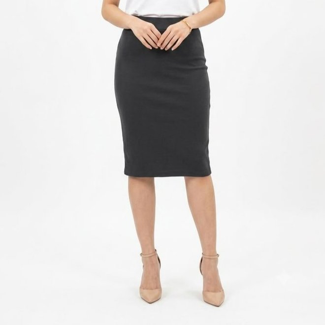 Eprise Skirt Midi BLACK CP1419 | Rok Wanita
