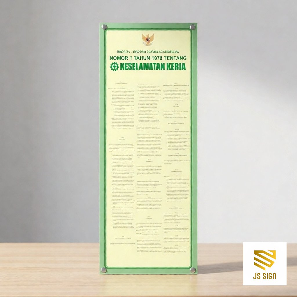 BANNER SAFETY - UU No.1 TH 1970 (TANPA TIANG)