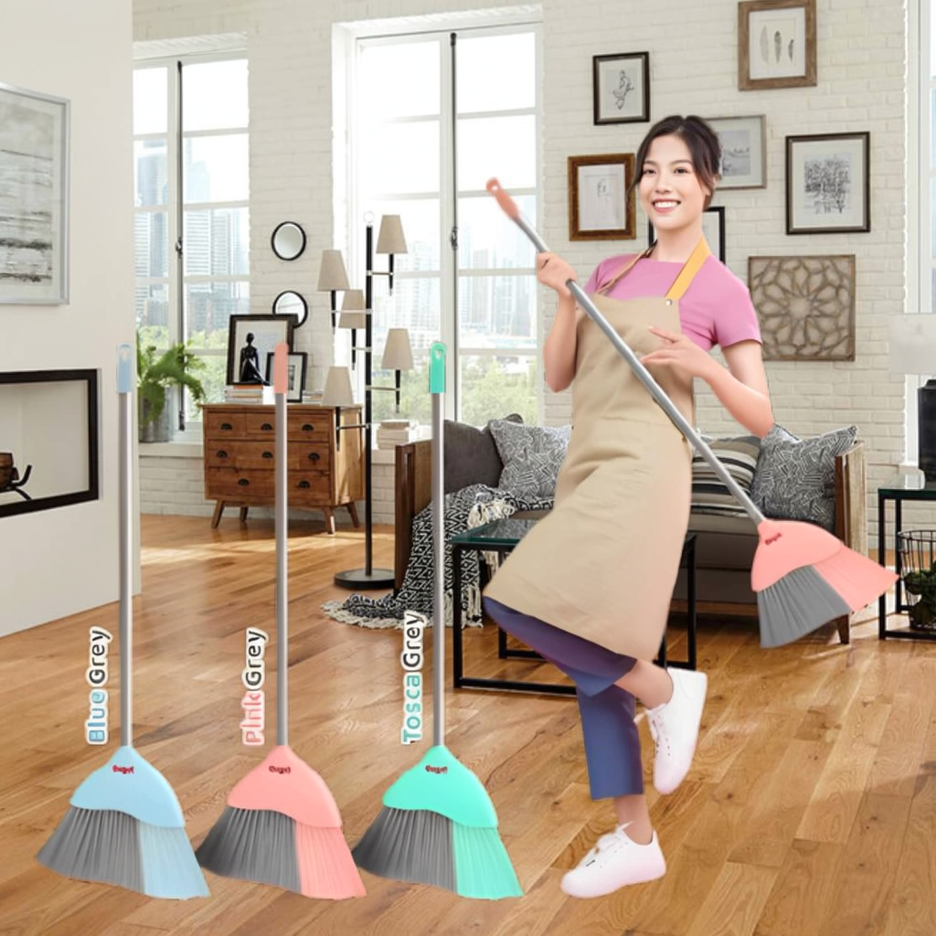 Sapu Lantai Floor Broom * Bagus Sapu * Sapu Pembersih Lantai Warna Gagang Plastik * W-22339