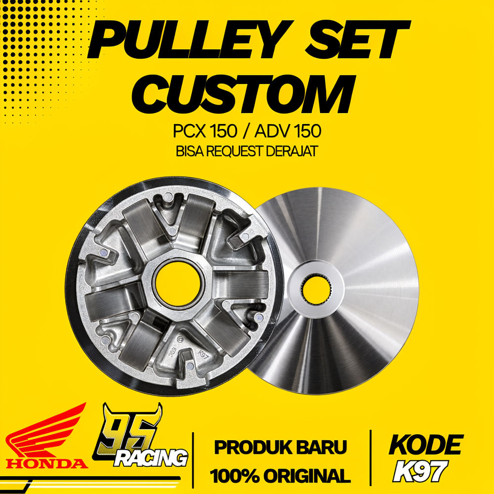 PULLEY RACING PCX,RUMAH ROLLER,PULLEY CUSTOM PCX K97,PULLEY RACING PCX/ADV150 CUSTOM SET