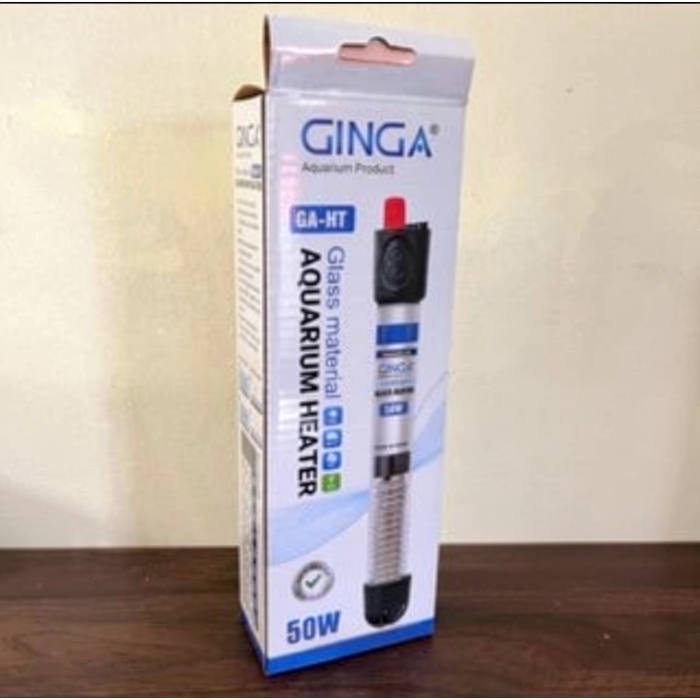 heater kaca heater aquarium GINGA GA HT 25 WATT 50 WATT 75 WATT 100 WATT kaca glass pemanas air akua