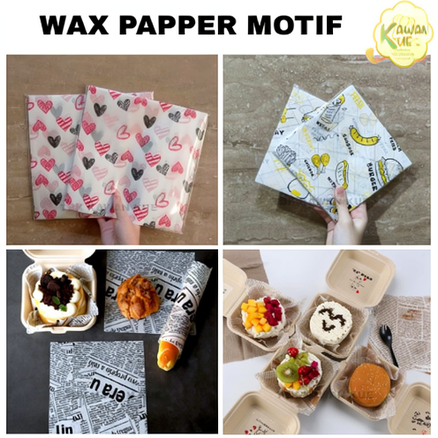 Wax Papper Alas Baking Kue - Kertas Bento Sandwich - Alas Cake