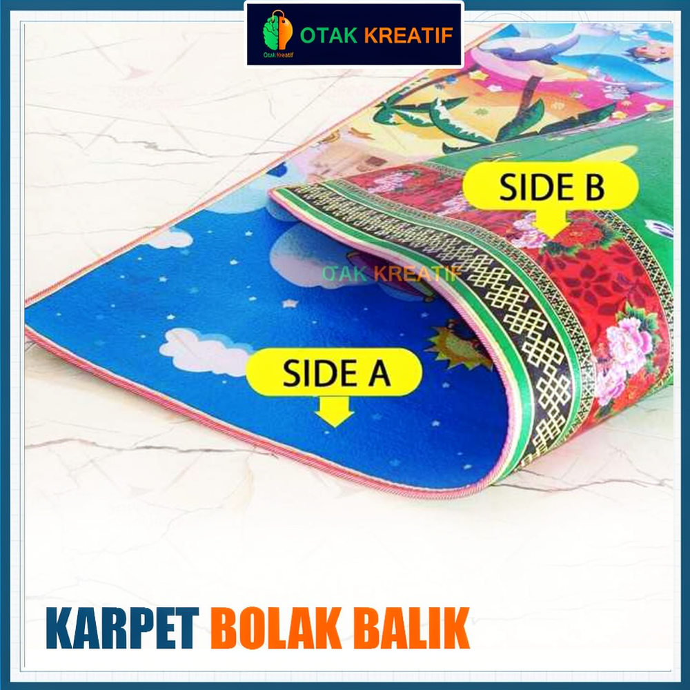 Karpet Tikar Foam Super tebal 120 x 180 cm / karpet bolak balik / tikar tebal / karpet lantai