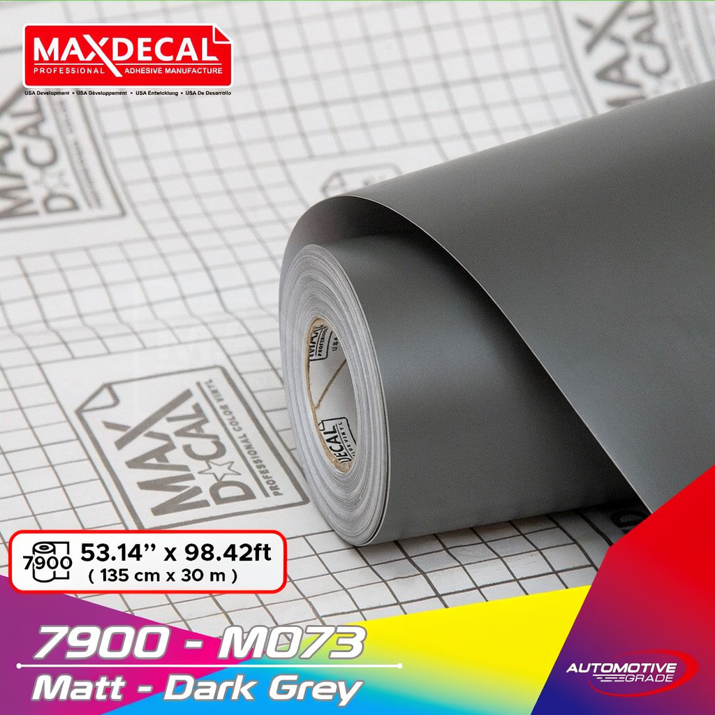 MAXDECAL 7900 - M073 Matt Doff Dark Grey 135 cm Wrap [METERAN]