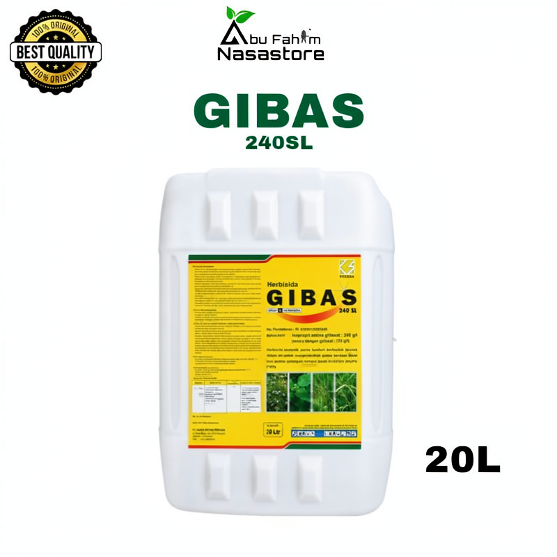 HERBISIDA GIBAS 240 SL 20 LITER - OBAT PEMBASMI RUMPUT & GULMA