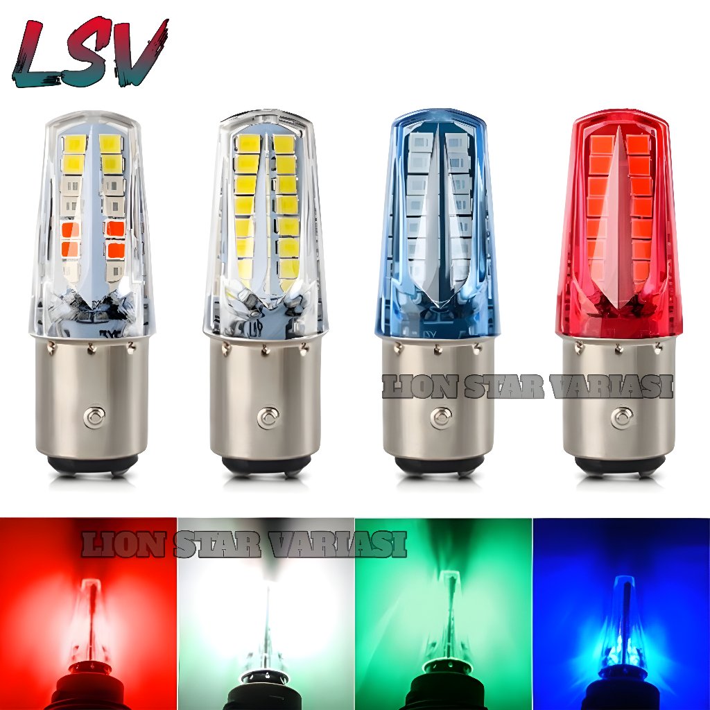 Grosir Lampu Stop Running 32 LED Lampu Stop Rem Kedip Piramida 32 Mata LED DC 12 Volt Semua Motor
