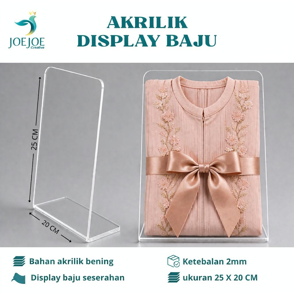Akrilik display baju untuk hiasan hantaran seserahan / Akrilik Display Seserahan