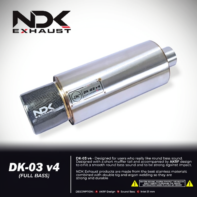 NDK KNALPOT RACING CUSTOM CARBON KEVLAR MUFFLER DK03V4 NDK KNALPOT RACING CARBON KEVLAR NDK EXHAUST