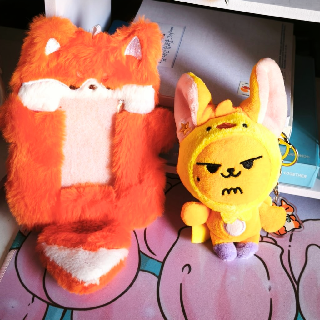 HWANG CHOON PPULBATU DOLL KEYCHAIN YEONJUN TXT UNOFFICIAL PHOTOCARD HOLDER FOX RUBAH