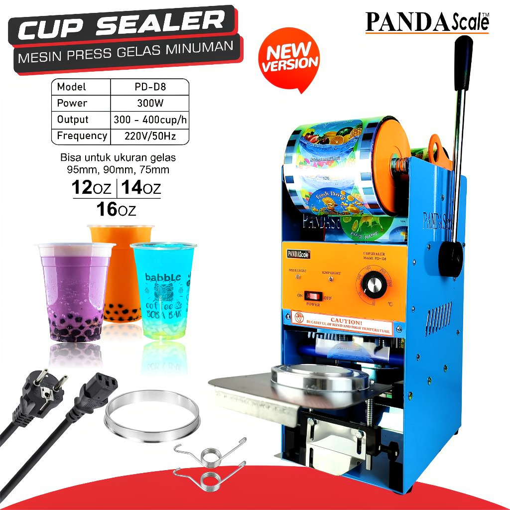 Mesin Cup Sealer ET-D8 Alat Pres Gelas Minuman Press Cup Sealer