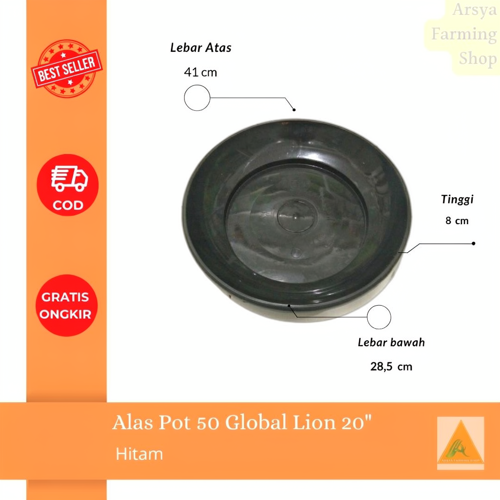 Tatakan Pot / Alas Pot 50 ( 20" ) Khusus Instan Kurir