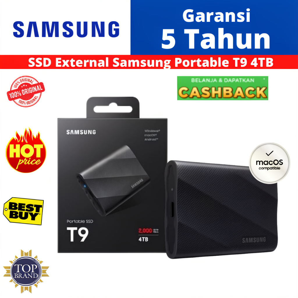 SSD External SSD Samsung T9 4TB SSD Portable SSD  4 TB