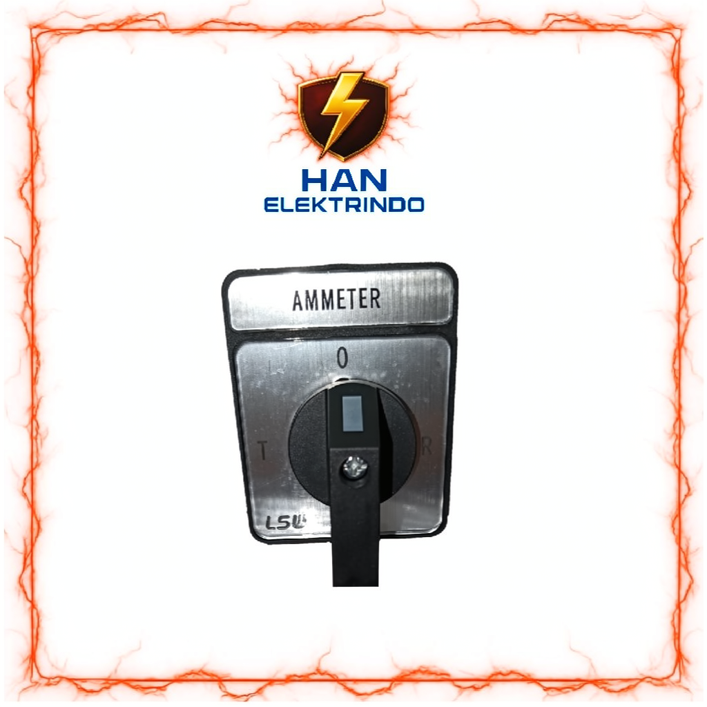 SELECTOR SWITCH AMPERE 3P / SELECTOR AMPERE 0-R-S-T / SELECTOR AMPER METER 3P LSW