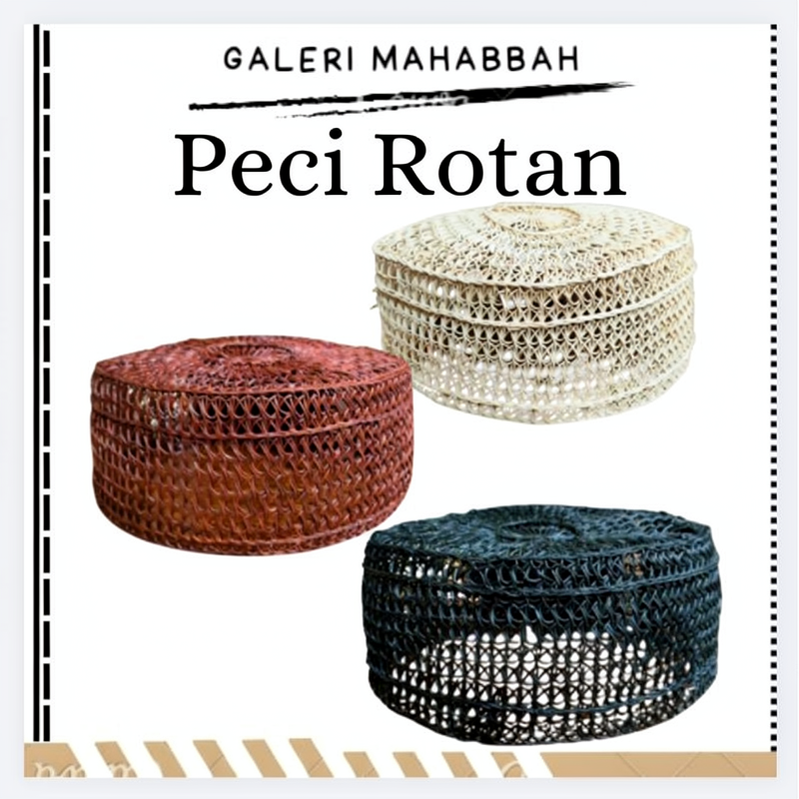 Peci Rotan Kalimantan Model Baru
