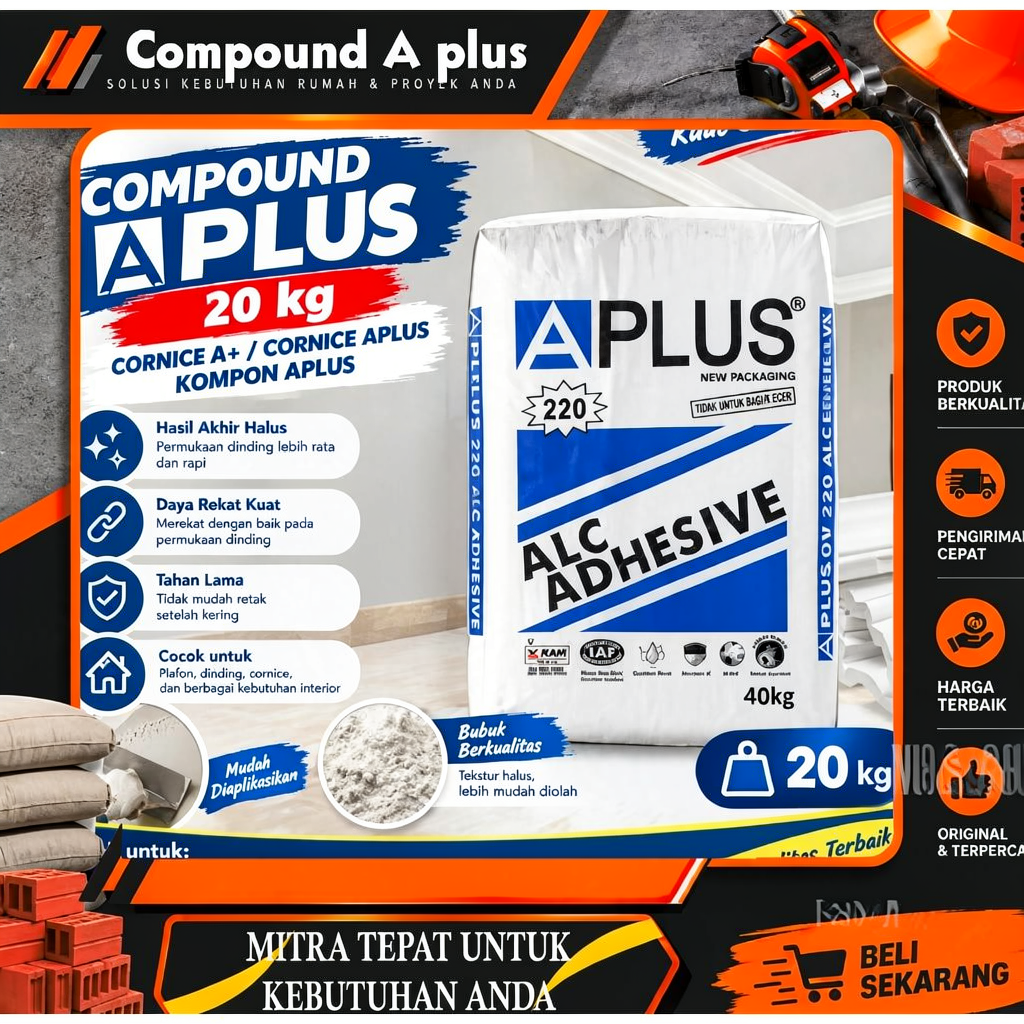 COMPOUND APLUS 20kg / CORNICE A+ / CORNICE APLUS / KOMPON APLUS 20kg