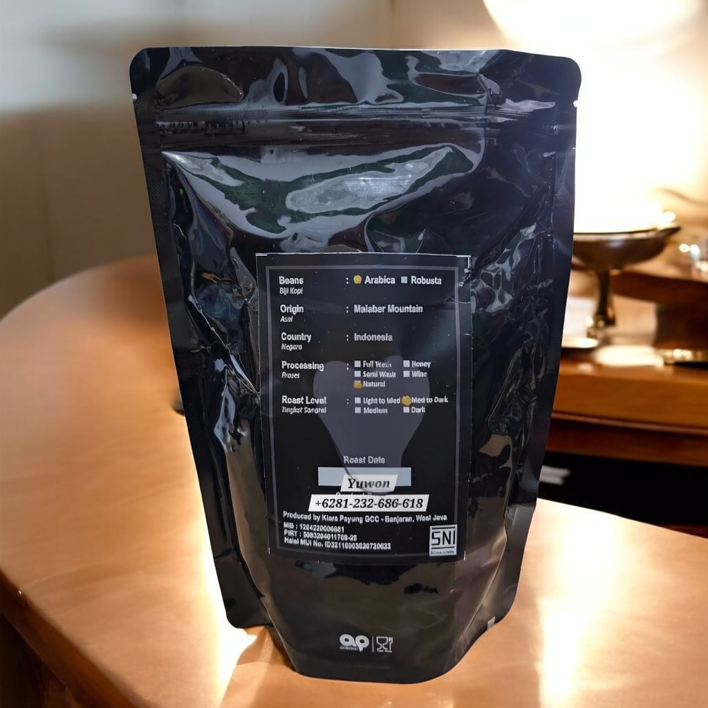 Biji Kopi Arabika Malabar Mountain Natural Roasting