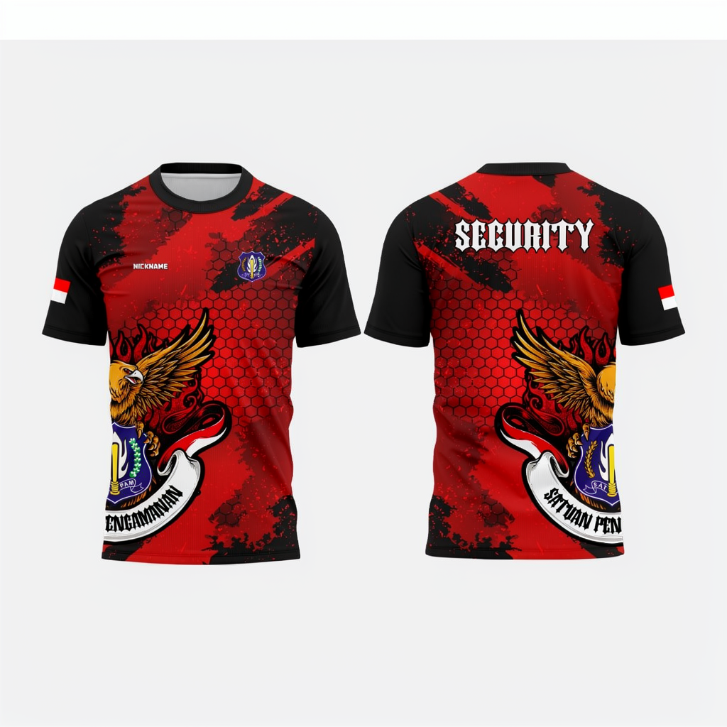 JERSEY SATPAM TERBARU 2025 /JERSEY KAOS SECURITY HITAM /SERAGAM SATPAM HITAM / KAOS SECURITY PENDEK/