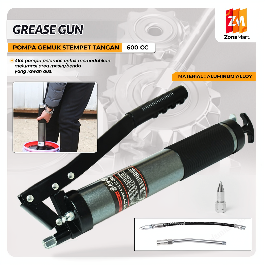 Pompa Gemuk 600CC - Grease Gun