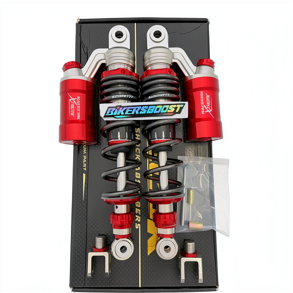 SHOCK SHOCKBREAKER KATECOK EXTREME TYPE  777 UKURAN 320MM TITANIUM RED ANTINGAN GREY