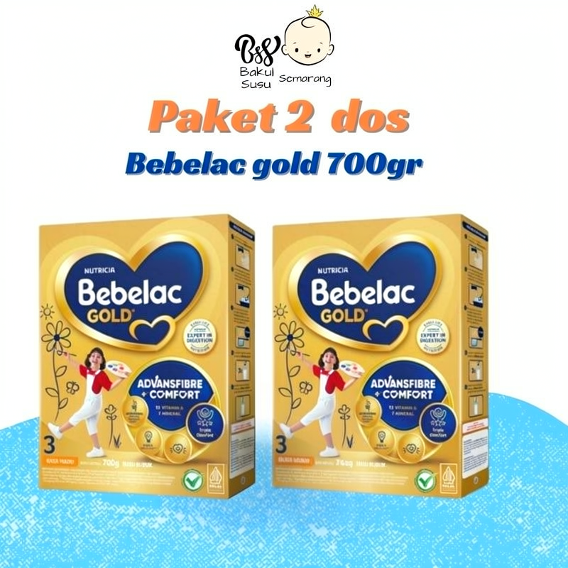 PAKET HEMAT Bebelac GOLD 3 MADU VANILLA 700gr 360gr paket twin pack lebih hemat