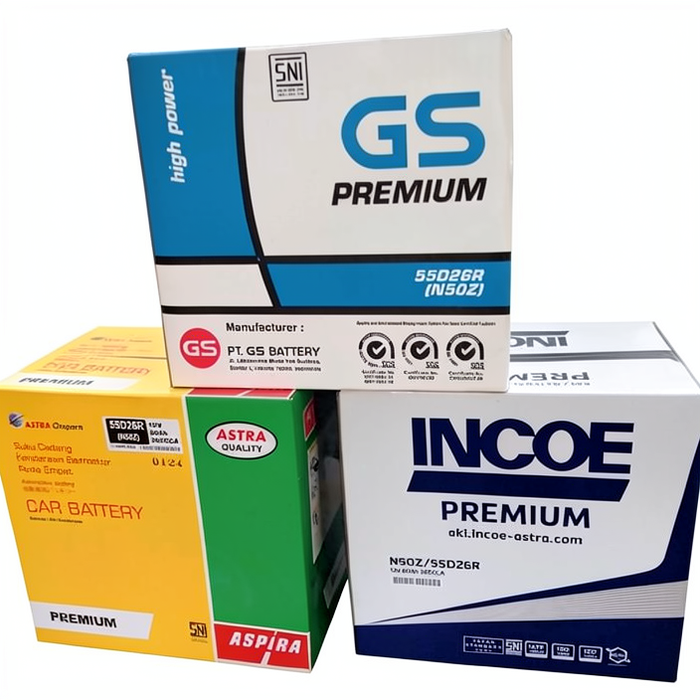 aki mobil incoe dan GS jenis kering