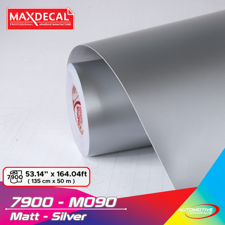 MAXDECAL 7900 - M090 Matt Doff Silver 135 cm Wrap [METERAN]