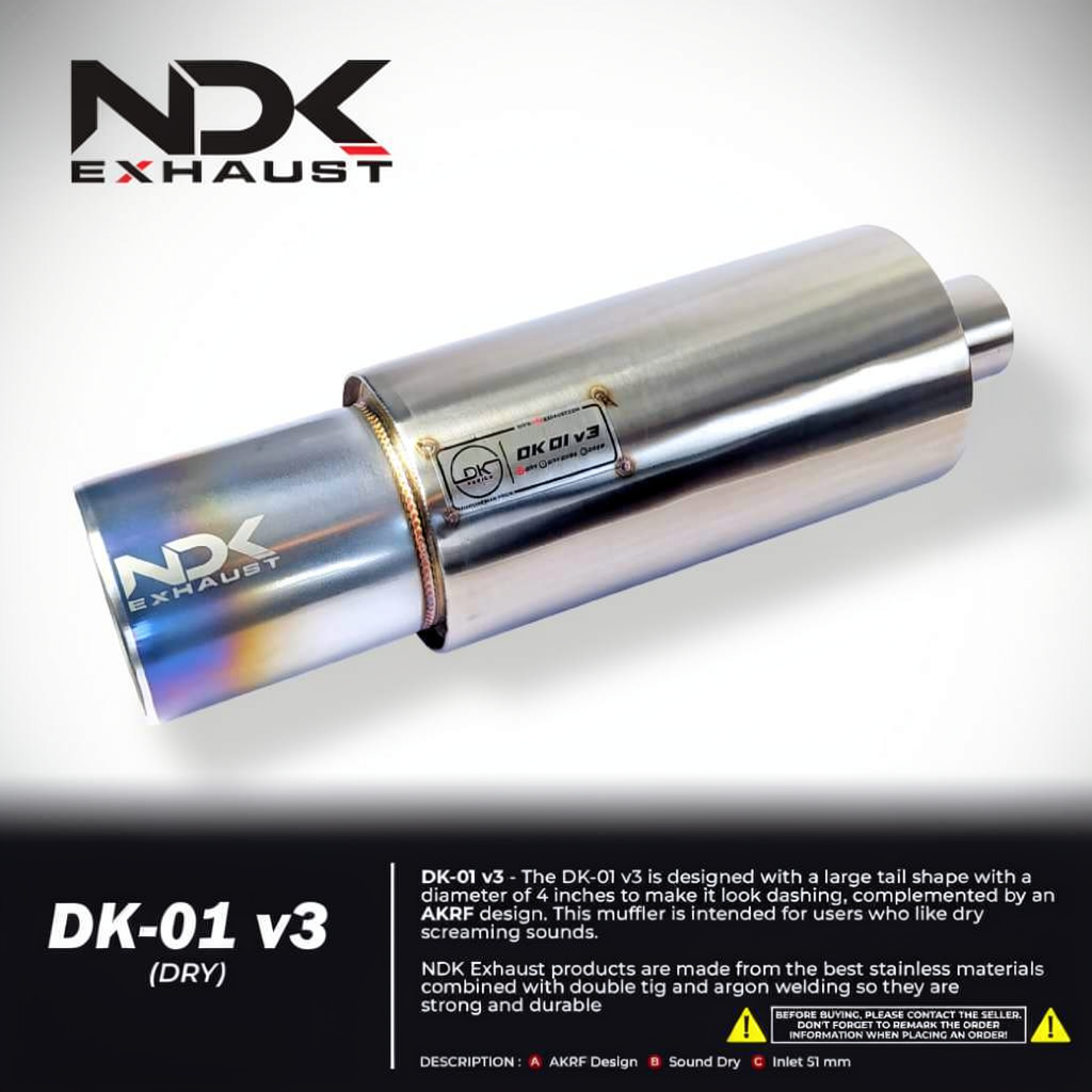Knalpot Racing Mobil Avanza, Xenia, Rush, Terios, Veloz Muffler DK01V3 NDK EXHAUST - Knalpot Mobil T
