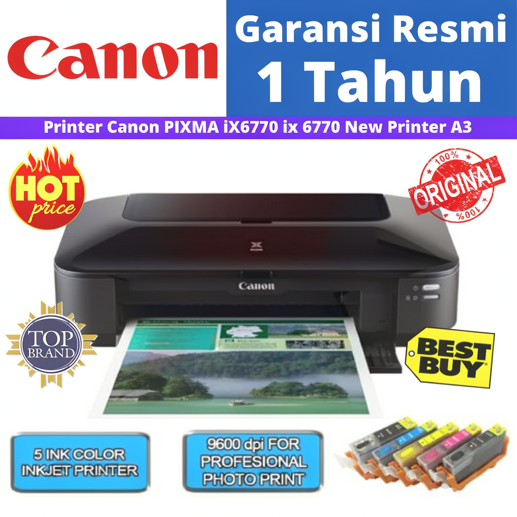 Printer Canon PIXMA IX6770 A3 - Printer Canon IX 6770