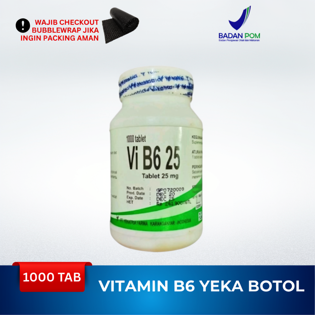 VIT B6 25MG BOTOL / VITAMIN B6 ISI 1000 TABLET