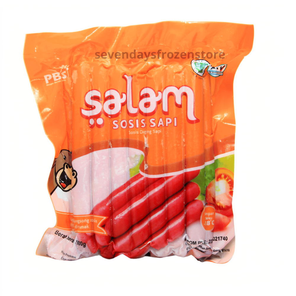 Sosis Sapi Salam Beku Frozen Kemasan 500 Gr