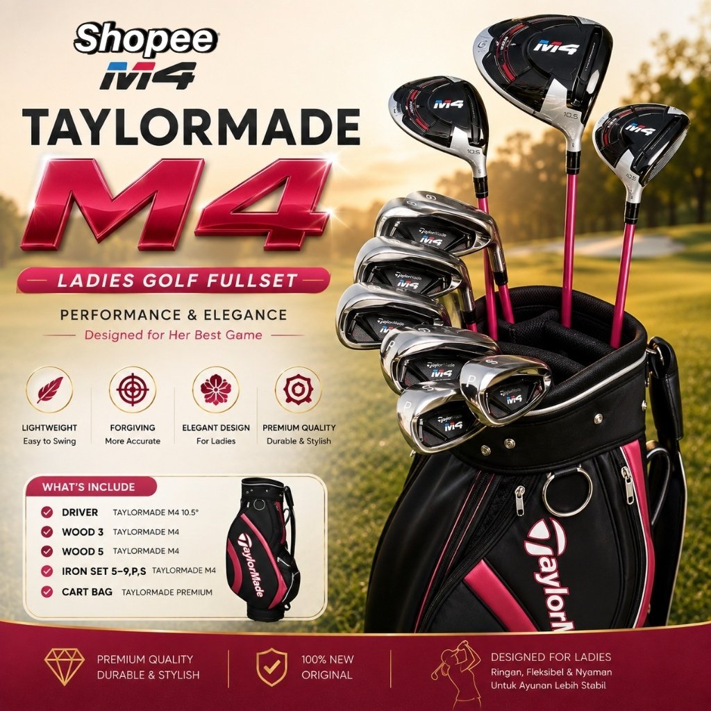 GOLF STICK FULL SET LADIES TAYLORMADE M4