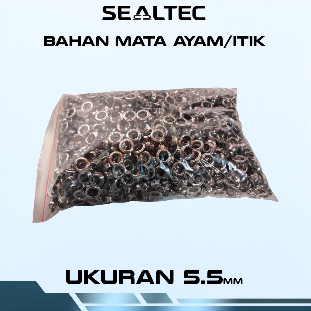 Sealtec Bahan Ring Mata Ayam Eyelet 5.5 / 10 MM isi 1000pcs