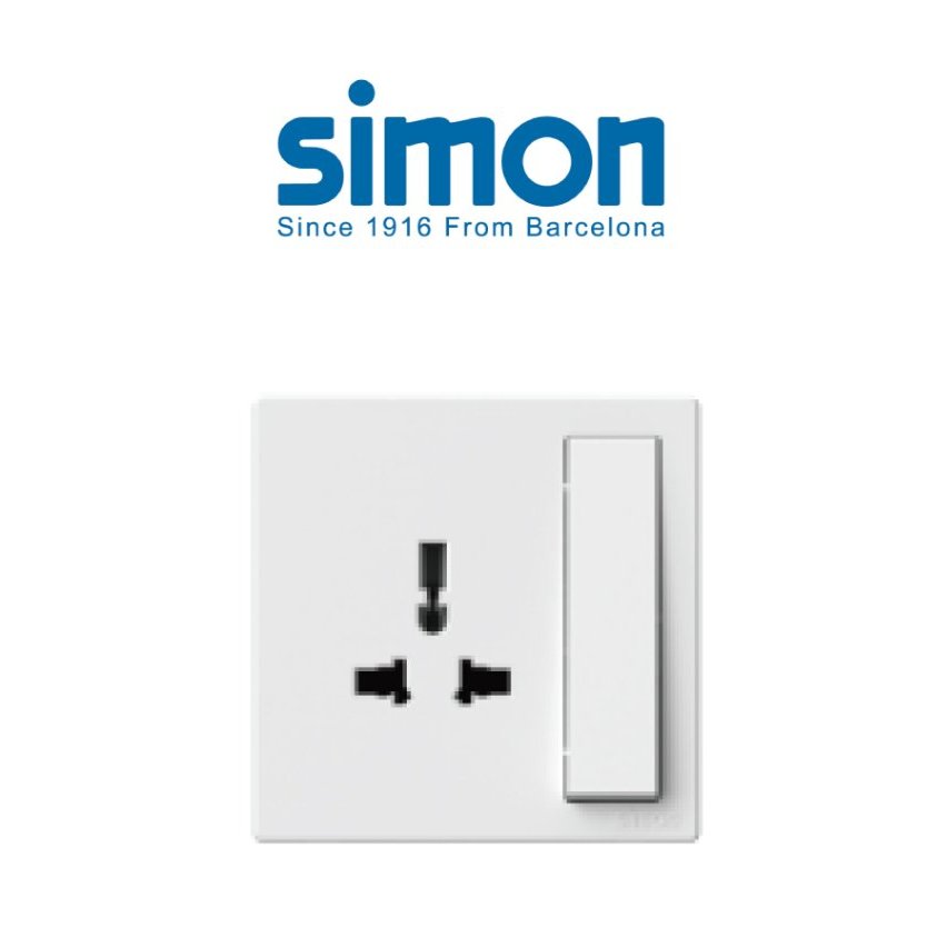 Stop Kontak Universal Multi Standard Socket With Switch M3 SIMON