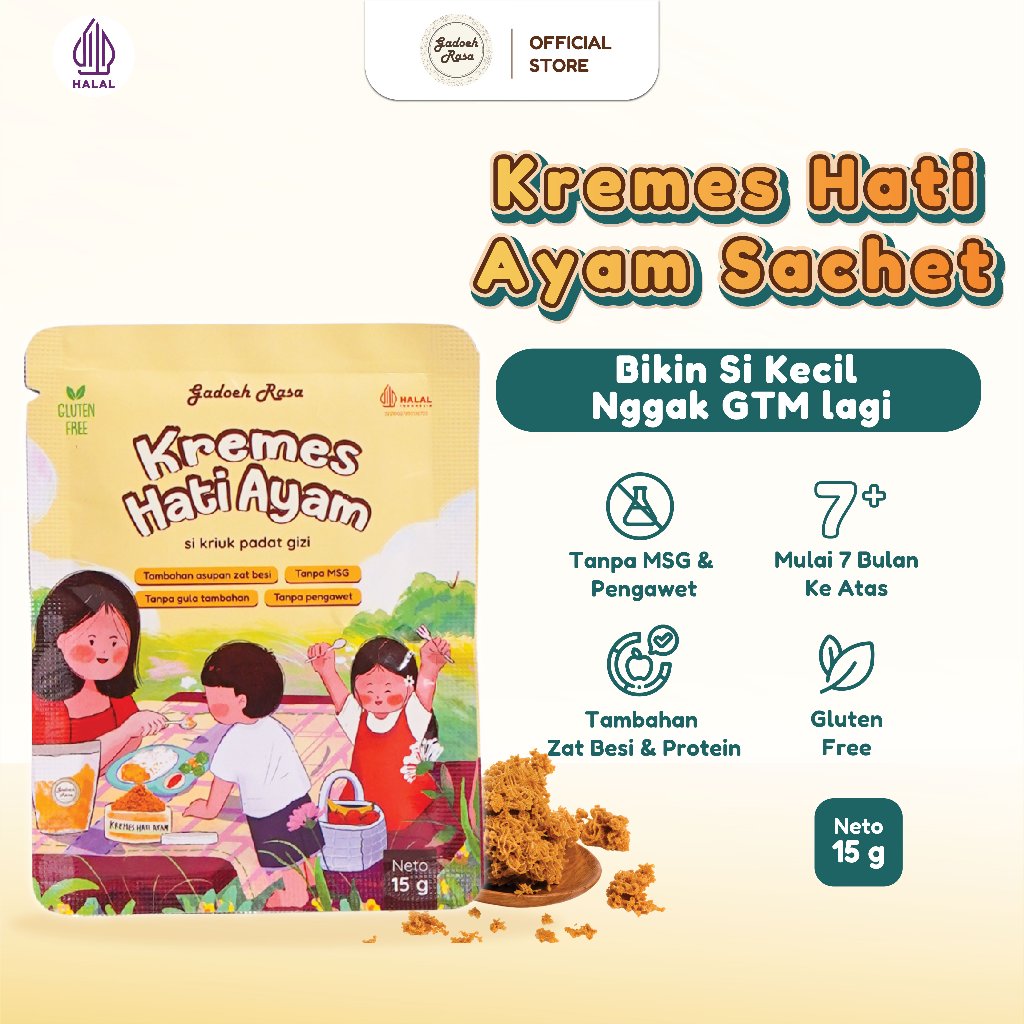Gadoeh Rasa Kremes Hati Ayam Sachet 15gr