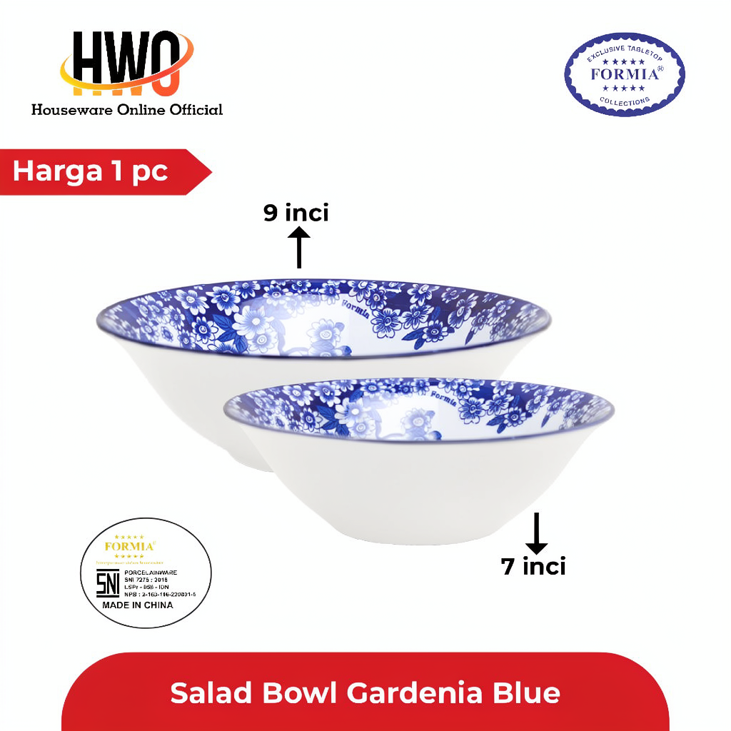 Formia Bowl Keramik Gardenia Blue