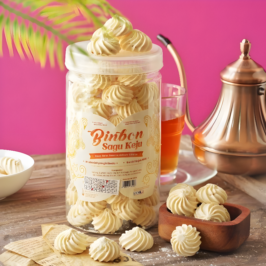 Binbon Sagu Keju - Saju - Kue Sagon Keju TB@325 Gr/Pcs