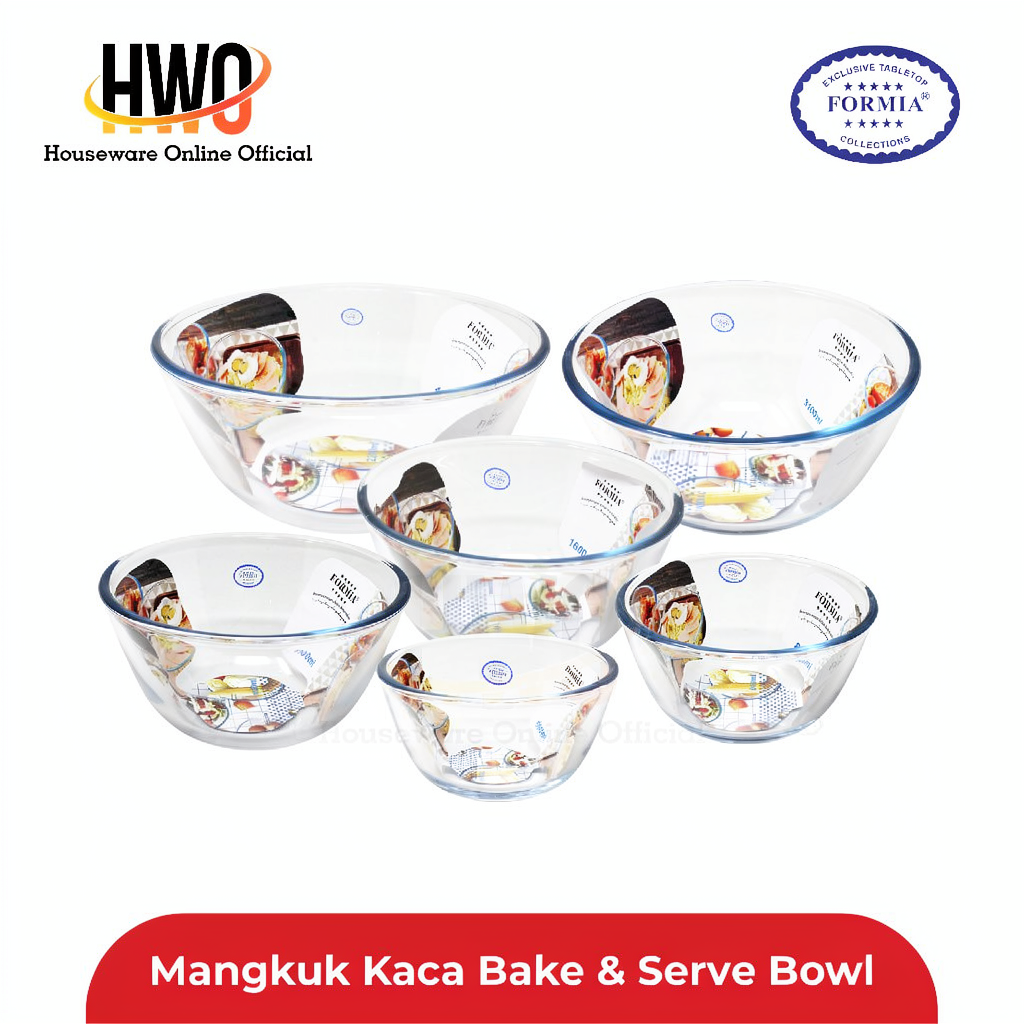 Formia Mangkuk Kaca Bake & Serve Bowl