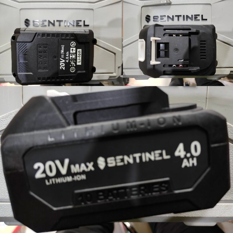 Batre Mesin Bor 20 Volt Merek Sentinel Batre Bor RYU 20Volt 4 Ampere