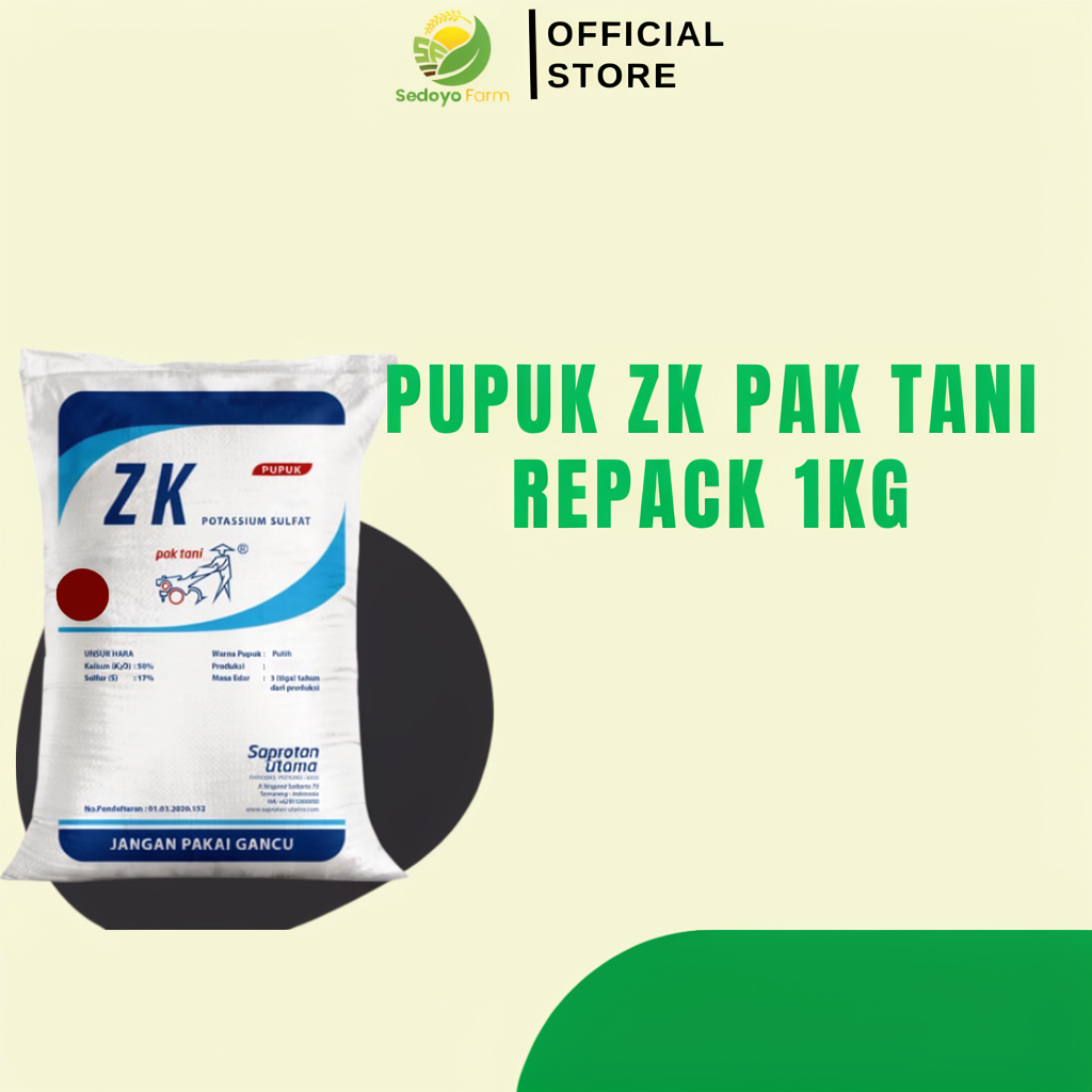 Pupuk ZK Pak Tani Repack 1 kg