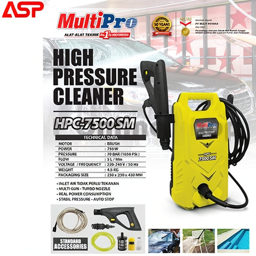 MULTIPRO High Pressure Cleaner Mesin Jet Cleaner Steam Cuci Mobil Motor MULTIPRO HPC-7500SM