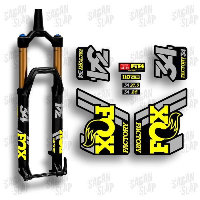 JTTOP" STIKER FOX 34 FACTORY 2019 TALAS DECAL FORK SEPEDA MTB DOWNHILL