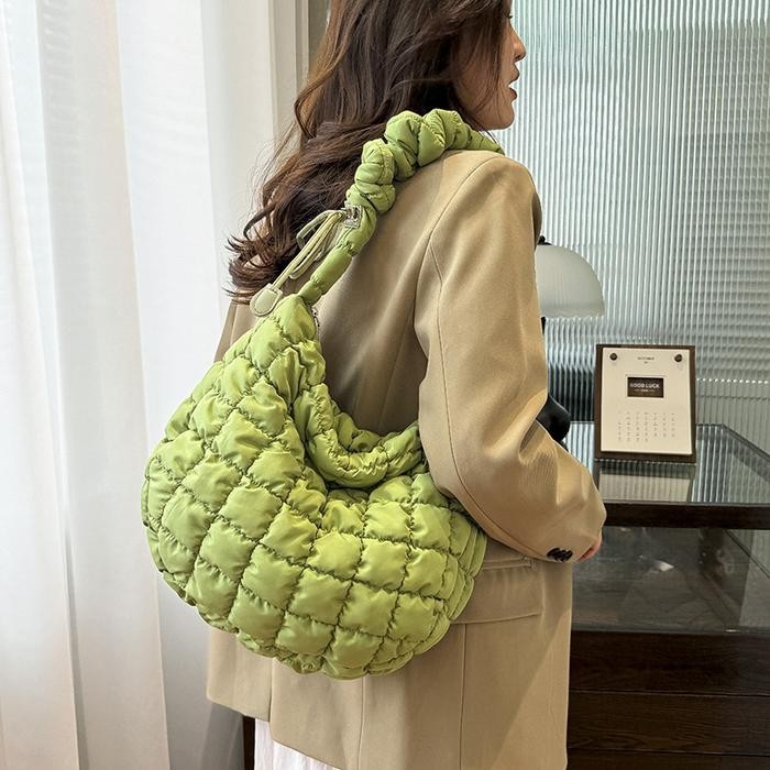 Tas Selempang Wanita Puffy Sling Bag Tas Serut Korea Kekinian Tas Bahu Import Sb024 Boega Serut