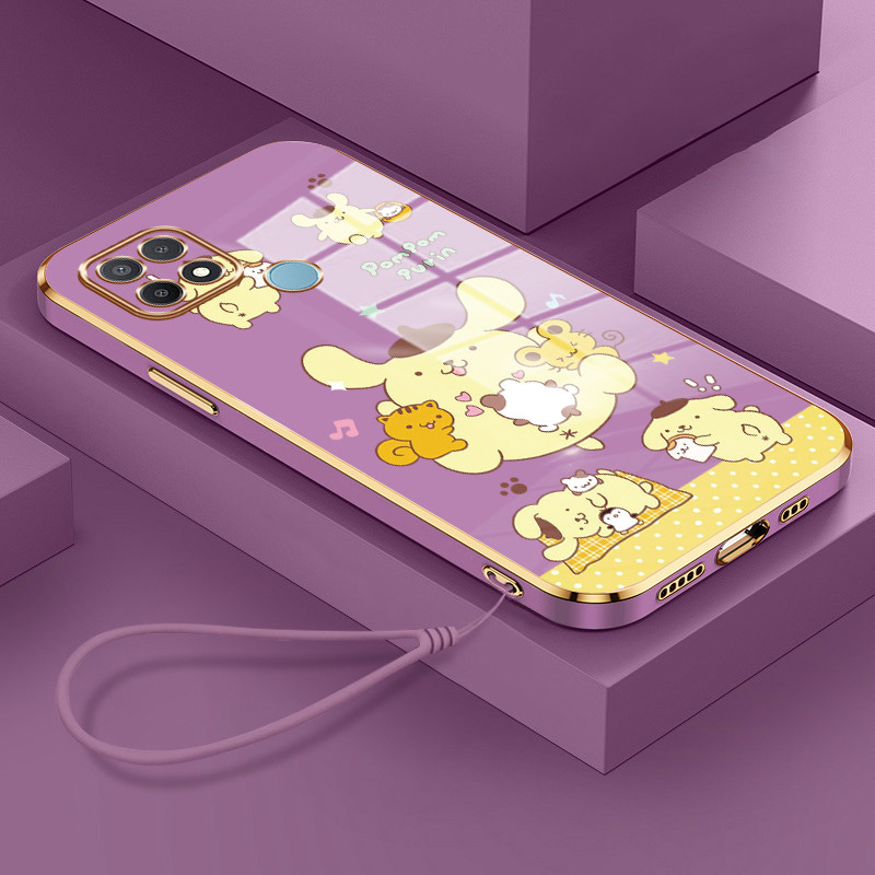 Casing Hp Untuk OPPO A15 A15s A35 Case Casing pola Anak anjing lucu Kesing HP Cesing Silikon Softcas